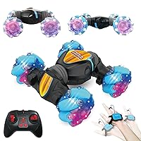 Snap Remote Control Car,Gesture Sensing Car Hand Remote Controlled Car Stunt Crawler Double Sided Rotating 360 Rotating 2.4 GHz Remote Control Car Toy for Girls Boys