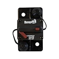 Buyers Products CB251PB Circuit Breaker, 250 AMP, Push-to-Trip, Black