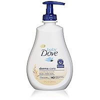 Baby Dove Baby Dove Soothing Wash To Soothe Delicate Baby Skin Eczema Care Washes Away Bacteria, No Artificial Perfume or Color, Paraben Free, Phthalate Free 13 Oz, 13 Ounce (Pack of 4)