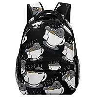 Manatea Travel Laptop Backpack Casual Daypack with Mesh Side Pockets for Book Shopping Work