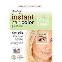 Godefroy Instant Hair Color 3 applications per kit - Light Brown Starter Pack 3 Application Kit