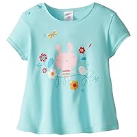 Zutano Baby Girls' Short Sleeve Swing Tee