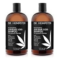 Biotin & Hemp Natural Shampoo 2 Pack - Shampoo for Thinning Hair and Hair Loss - Volumizing Treatments for Women and Men - Hair Growth Shampoo - Paraben & Sulfate Free - for All Hair Types