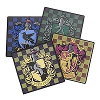 Harry Potter Unisex Adults Square Coasters - Pack of 4, Yellow Ochre, Standard US