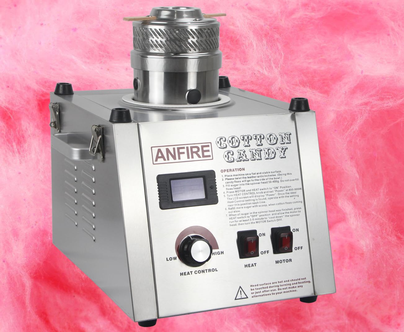 ANFIRE Commercial Professional Cotton Candy Machine 5