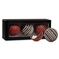 Hot Chocolate Bombs by Chocolate Works, Premium Hot Cocoa Bombs with Marshmallows, Made with Real Milk Chocolate, Dark Chocolate and White Chocolate, Pack of 3 Cocoa Bombs