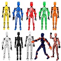 Action Figures 3D Printed Toys Movable Mechanical Doll Robot Stop Motion Animation Desk Decoration Creative Gifts (10 Pack)