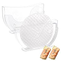 2 Pack Rice Paper Water Bowl, Spring Roll Water Bowl, Rice Paper Holder with Side Pocket for Rice Paper Wrappers, Summer Rolls Maker Banh trang Holder