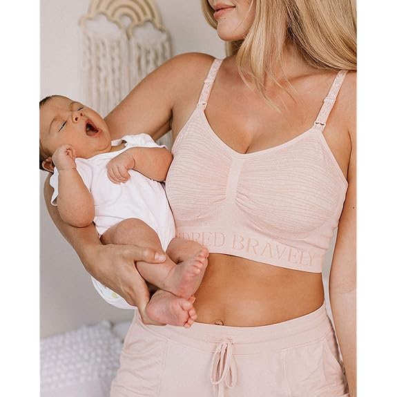 Kindred Bravely Sublime Hands Free Pumping Bra  Patented All-in-One Pumping  & Nursing Bra with EasyClip (Twilight, 1X)