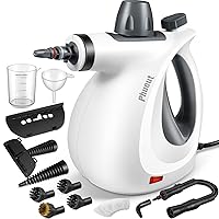 Pressurized Handheld Multi-Surface Natural Steam Cleaner with 12 pcs Accessories, Multi-Purpose Steamer for Home Use, Steamer for Cleaning Floor, Upholstery, Grout and Car