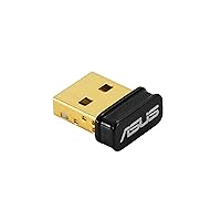 ASUS USB-BT500 Bluetooth 5.0 USB Adapter with Ultra Small Design, Backward Compatible with Bluetooth 2.1/3.x/4.x (Renewed)