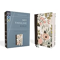 NIV, Thinline Bible, Cloth over Board, Floral, Red Letter, Comfort Print NIV, Thinline Bible, Cloth over Board, Floral, Red Letter, Comfort Print Hardcover