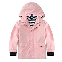 Hiheart Boys Girls Waterproof Hooded Jackets Cotton Lined Rain Jackets