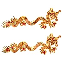 2 Piece Chinese New Year Decorations Jointed Dragon Cut Outs for Asian Theme Party Supplies, Celebrating with You Since 1900