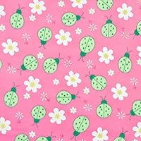 Ad Fabric, Polar Fleece Fabric Prints * Lady Bug Pink* / 60