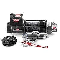 WARN 87310 Electric 12V 9.5xp-s Series Winch with Synthetic Rope: 3/8