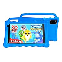 BYYBUO 7 Inch Tablet for Children, Android 12 Children's Tablet, 2 GB RAM + 32 GB Memory, Toddler Tablet with Kidoz Parental Control App, Education, Games, Children (Blue)