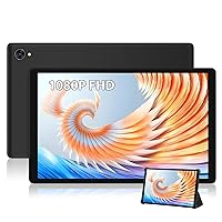 2023 Tablet 10.1 inch Android Tablets 1080P FHD in-Cell LCD Screen, 4GB+64GB Expand to 1TB, Octa-Core CPU, 1920 x 1200 Resolution,8M&13M Dual Camera, Bluetooth5.0, Wi-Fi, GPS-Black