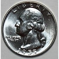 1955 D Silver Washington Quarter Mint State Quality 1/4 US Mint Gem Brilliant Uncirculated