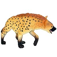 African Jungle Animals Hyaena Toy Figure Realistic Plastic Figurine Height 2.4-inch