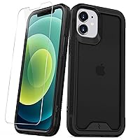 ZIZO ION Series for iPhone 12 Mini Case - Military Grade Drop Tested with Tempered Glass Screen Protector - Black Smoke