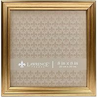 Lawrence Frames 536288 8x8 Sutter Burnished Gold Picture Frame