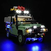 LED Light Kit for Lego Land Rover Classic Defender 90, Compatible with Lego 10317, Lighting Your Toy for Land Rover - Without Model (Not Include Lego Set