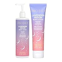 Beauty Lavender Moon Body Wash + Moisturizing Lotion, Antioxidants + Hyaluronic Acid for Soft, Smooth & Hydrated Skin, Relaxing Aromatherapy, 100% Vegan & Cruelty Free, 2 Count