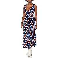 Rent the Runway Pre-Loved Striped Surplice Wrap Dress