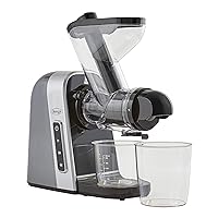 Omega MM400GY Medical Medium Cold Press Juicer Machine, Vegetable and Fruit Juice Extractor, Triple-Stage Slow Masticating Juicer, 200 W, Gray