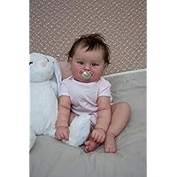 20 Inches Realistic Smiling Reborn Baby Doll Lifelike Newborn Girl Dolls Crafted in Soft Vinyl and Weighted Body, My Little Sweetheart