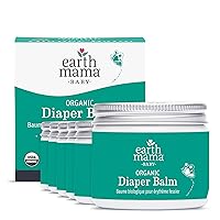 Earth Mama Organic Economy Size Diaper Balm | Diaper Cream for Baby | EWG Verified, Petroleum & Artificial Fragrance-Free with Calendula for Sensitive Skin, 4-Fluid Ounce (6-Pack)