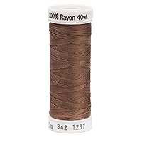 Sulky Of America 268d 40wt 2-Ply Rayon Thread, 250 yd, Mink Brown