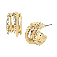 Pave Hoop Earrings