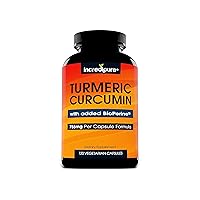 Turmeric Curcumin Supplement w/ BioPerine - 755mg Per Capsule, 120 Veggie Caps by Curcumin Incredipure