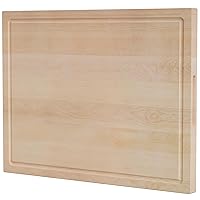 American Hard Maple Wood Cutting Board for Kitchen - Beeswax Conditioned, PFAS-Free, XXL Size 24-inch by Ziruma