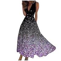 Dresses for Women 2024 Black Casual Summer Floral Print Short Sleeve Swing Dress