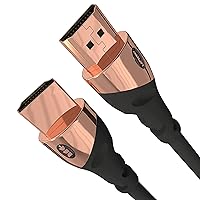 Monster HDMI 4K HDMI Ultra High-Speed Rose Gold 2.1 Cable – 21 Gbps, 4K at 60Hz for Superior Video and Sound Quality – HDMI Cables for PS5, Apple TV, Roku, Smart TV, Xbox Series X, and Series S – 12FT