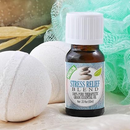 Healing Solutions Stress Relief Blend Essential Oil - 100% Pure Therapeutic Grade Stress Relief Blend Oil - 10ml