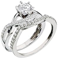 1.75ct DLA Certified Round Cut Diamond Bridal Set in Platinum