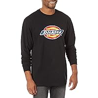 Dickies Men's Long Sleeve Tri-Color Logo Graphic T-Shirt