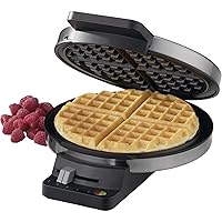 WMR-CAP2 Round Classic Waffle Maker, Brushed Stainless,Silver