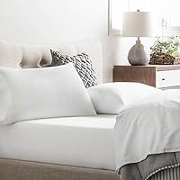 Microfiber Sheet Set - Soft and Cozy - Hypoallergenic - Easy Care Fabric - Stain and Wrinkle Resistant - Twin - White