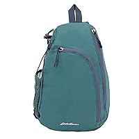 Eddie Bauer Ripstop 8L Shoulder Sling Pack with Padded Air-Mesh Adjustable Crossbody Strap, Dark Evergreen, One Size