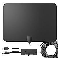 TV Antenna for Smart TV, Antenna TV Digital HD Indoor,Support 4K 1080p with Signal Booster- 16FT Coax HDTV Cable Support All TV