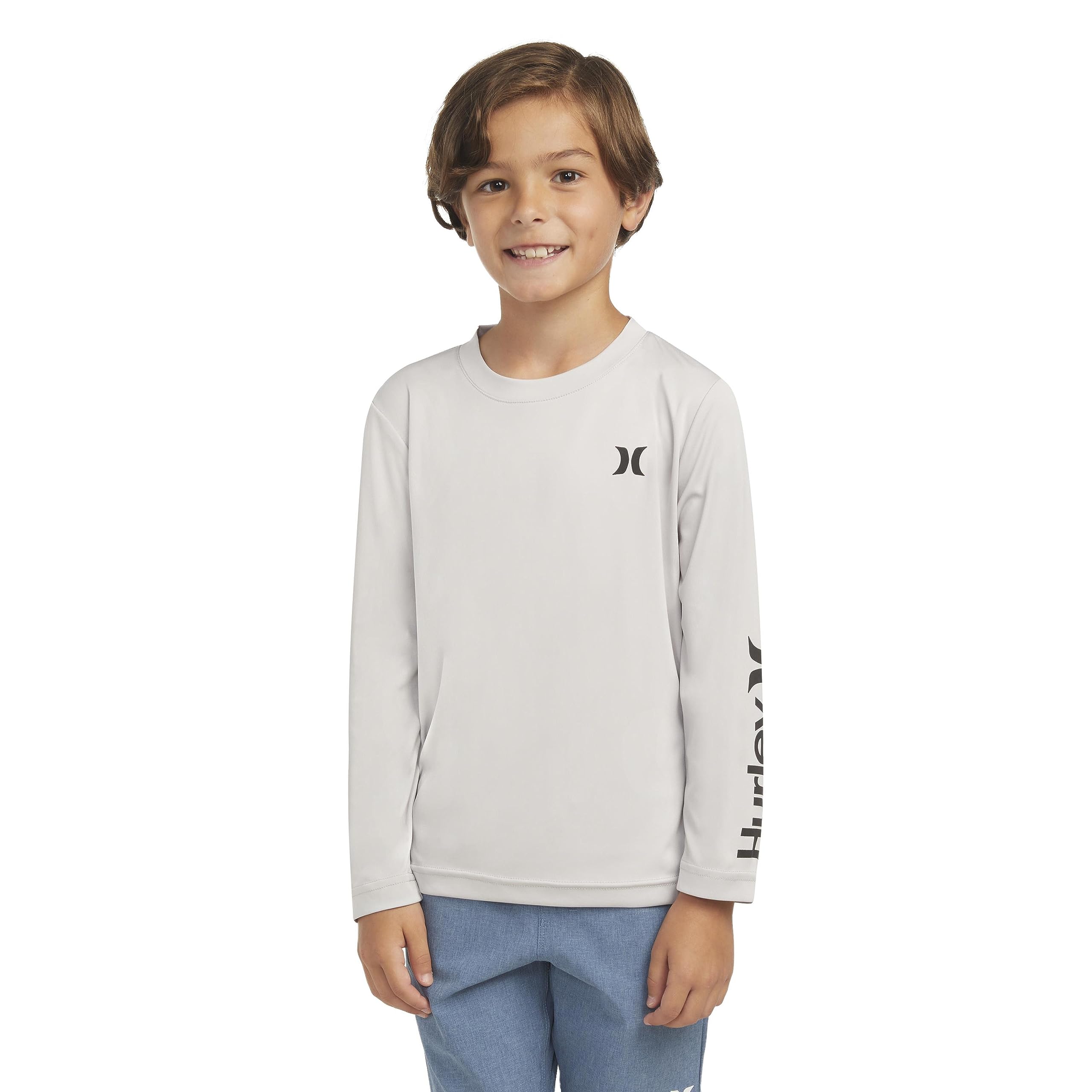 Hurley Boys' Long Sleeve UPF 50+ Rash Guard Swim Shirt