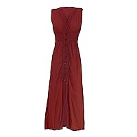 Open Leg Maxi Dress with LACE Front 100% Cotton Bohemian Many Colours All Natural ECO