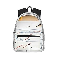 Math Formula Print Backpack For Women Men, Laptop Bookbag,Lightweight Casual Travel Daypack