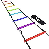 8-12 - 20 Rungs Agility Ladder Speed Training Equipment - Speed Ladder for Kids and Adults with Carrying Bag