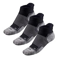 Road Runner Sports R-Gear OS1st Wellness Performance No Show Socks for Men and Women (3 Pairs)